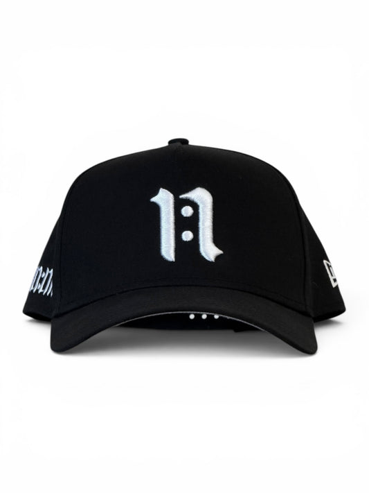 “Clubmark" x New Era 9FORTY A-Frame Snapback - Black / White